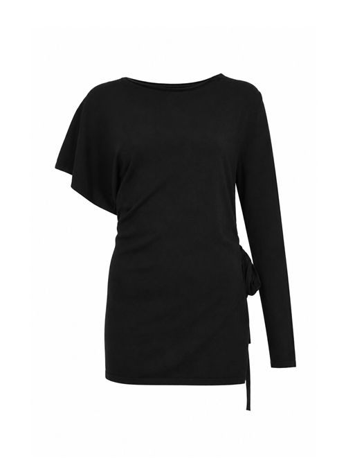 Maglia Elea asimmetrica in viscosa stretch Liviana Conti | F6SA29Y69-0